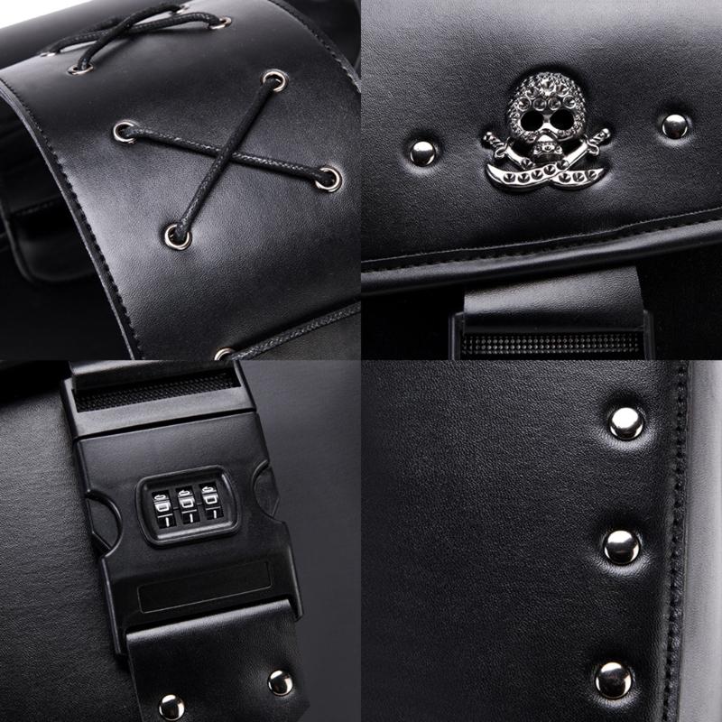 Universal Motorcycle Side Case Saddlebags Waterproof Removable Design With Anti Theft Lock And High Capacity Storage 2x