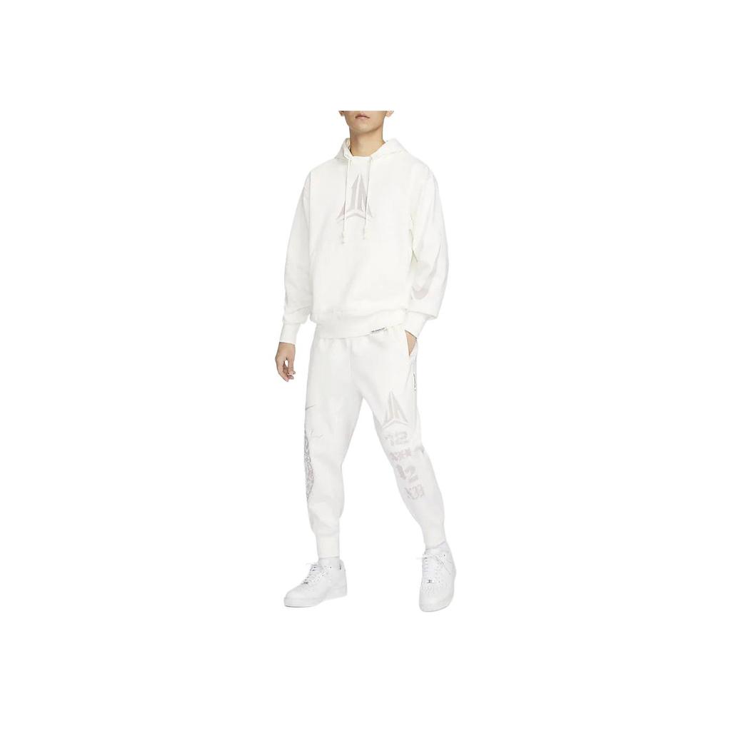 Nike Ja Standard Issue Joggers With Letter Laces Men Bottoms Sail-White FN2995-133