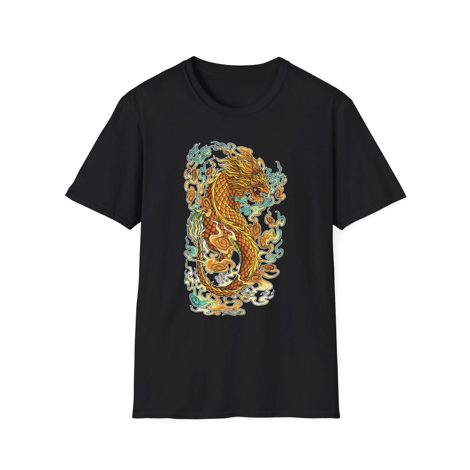 Dragon Graphic Unisex T-Shirt, Casual Wear, Gift for Dragon Lovers 4XL
