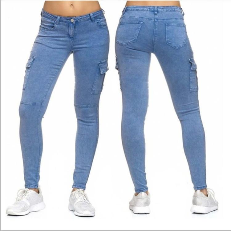 Pantalones casuales jeans de moda para hombre con bolsillos de múltiples colores  pantalones de lápiz delgados comprar a buen precio — entrega gratuita,  reseñas reales con fotos — Joom