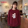 Baleno Women's Cotton Long Sleeve T-Shirt with Pastel Tulip Graphic