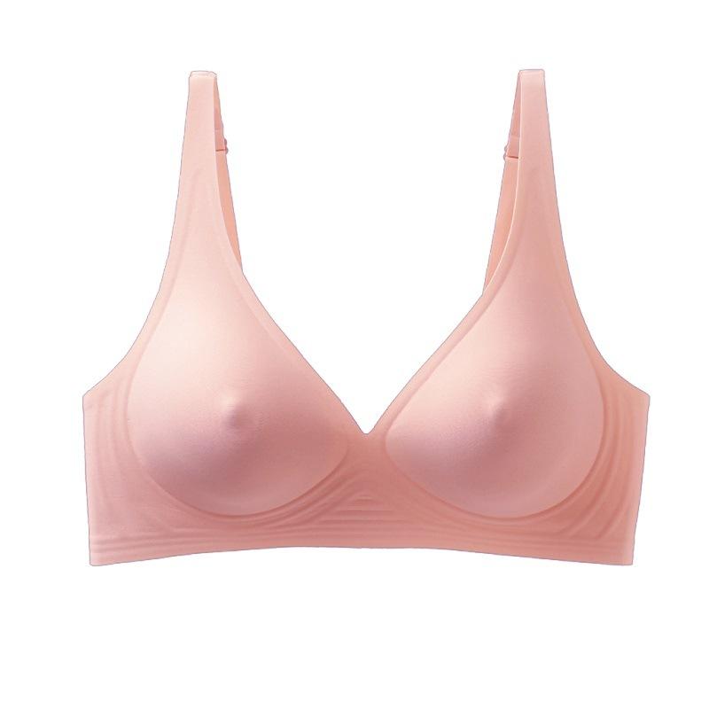 New seamless underwear kim * s no steel ring comfortable jelly strip soft support bumps sexy bra Seamless