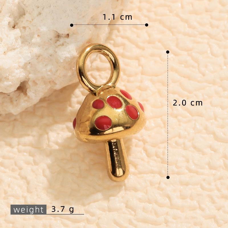 DIY Fruit Charm Bracelet Set: 18K Gold-Plated Zircon Cherry, Strawberry, Banana Earrings, Bracelets, Necklace Accessories.