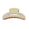 Hair Claw Contrast Color Hollow Design Back Head Shower Clip Anti-slip Medium Size Shark Hair Claw Versatile Hair Accessory