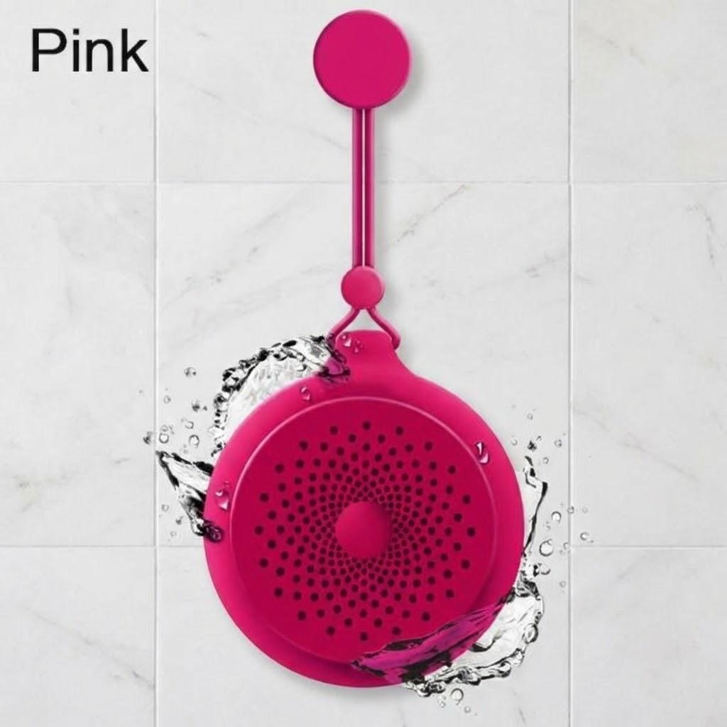 

Portable Wireless Bluetooth Speaker Mini Outdoor Suction Cup Waterproof Sound Speaker Shower Speaker Bluetooth Speaker рожевий