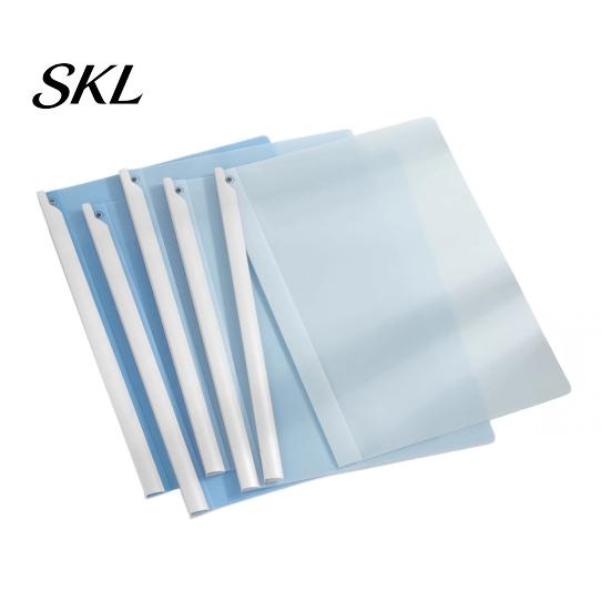 Office Document Holder 5PCS Side Opening File Folder, with Rotating Sliding Bar, Lightweight Easy Add Remove Paper Folder Durable PP Gradient
