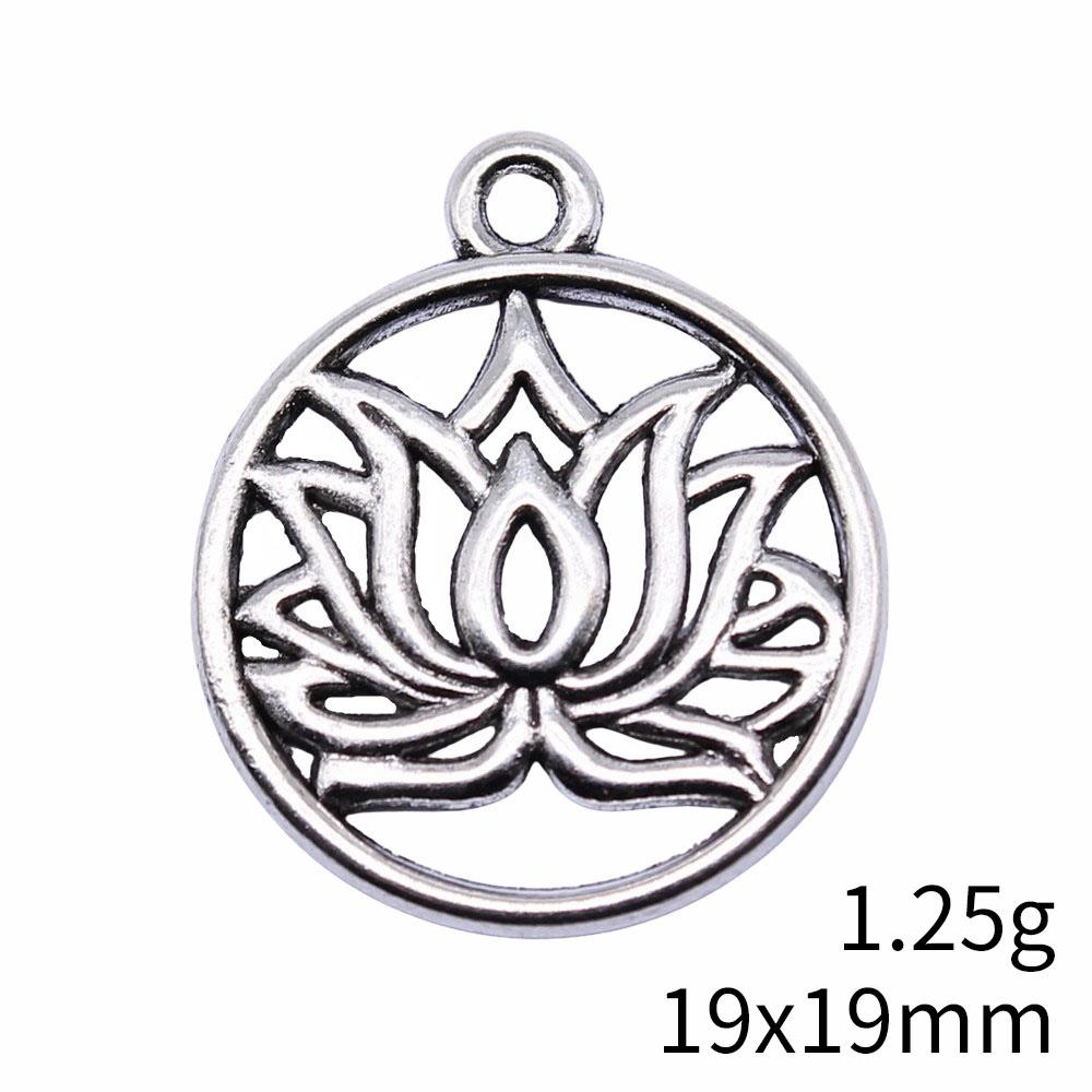 Flower Bud Charms Mini Floral Pendant Alloy Metal Leaf Findings Elegant Plant Jewelry Making Supplies For