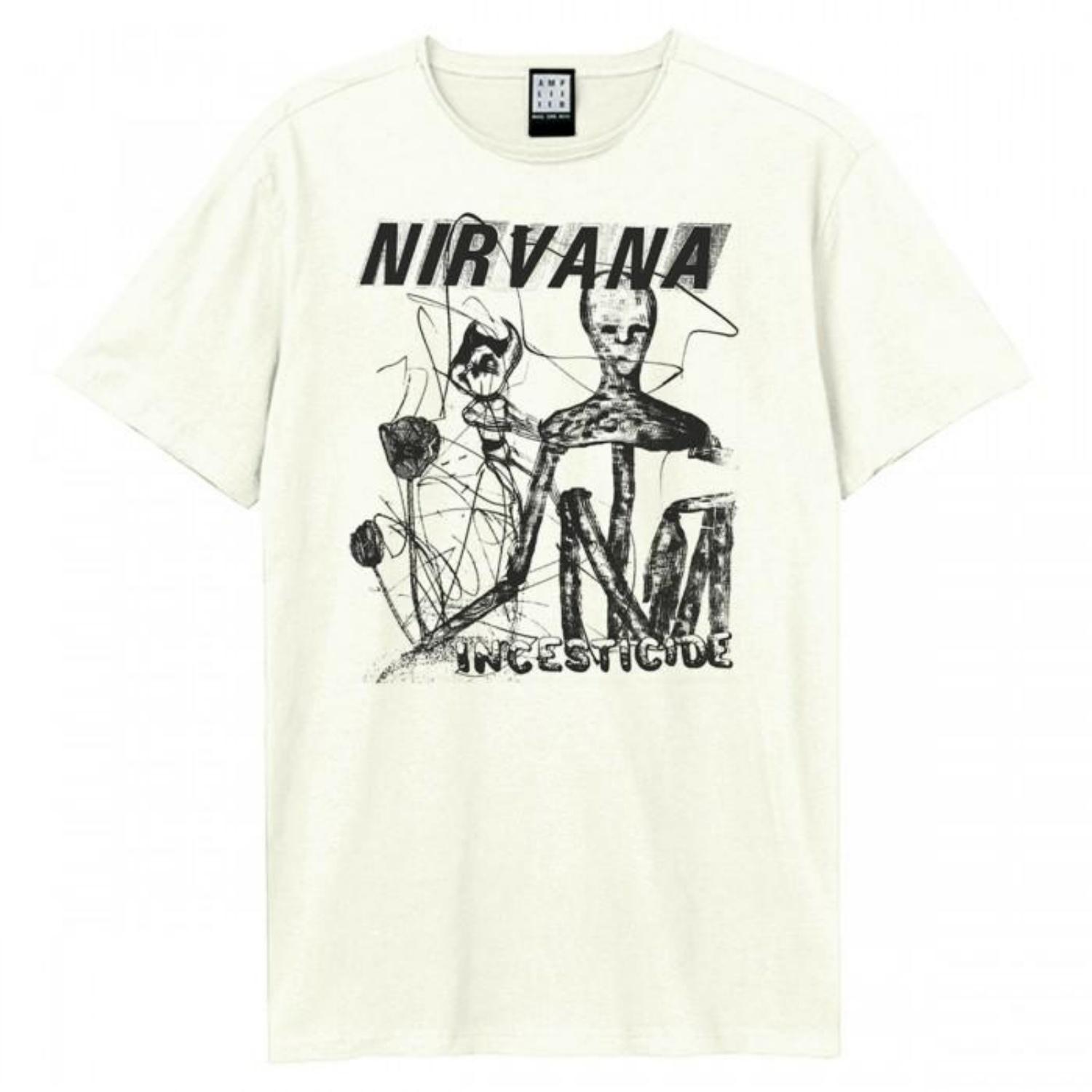 Amplified Unisex Adult Photocopy Incesticide Nirvana T-Shirt S