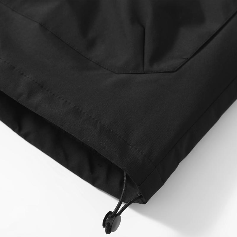 Plus Size 5XL-12XL Autumn Waterproof Trench Coat for Men Oversize Windbreaker Hooded Casual Men's Black Jackets