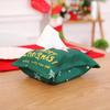 Christmas Tissue Box Cover Bag Cartoon Santa Tissue Covers Kitchen Dinner Party Table Decors Christmas Decorations for Home