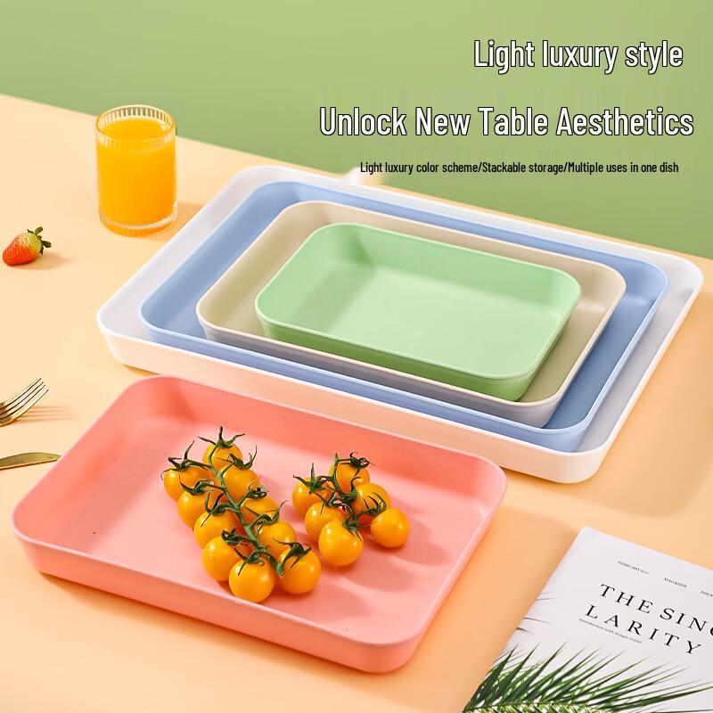 Deepened Thickened Plastic Serving Tray