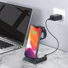 3 In 1 Multifunction Folding Wireless Charger  for Iphone Samsung Smartphone Wireless Charging Stand For Airpods and Iwatch