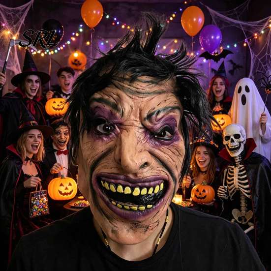 Creepy Vampire Masque for Halloween Scary Masque, Full Face Latex Realistic Costume, Cosplay Party, Haunted House Comfortable