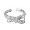 Niche Design Eyes Full Of Diamonds Zir*****Pen Ring Cold Wind Personality High Sense Fashion Stacking Ring