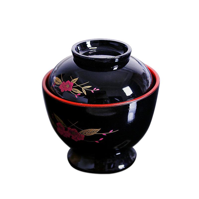 Japanese-Korean Style Soup Bowl with Lid - Versatile for Soup, Rice, or Dipping Sauces