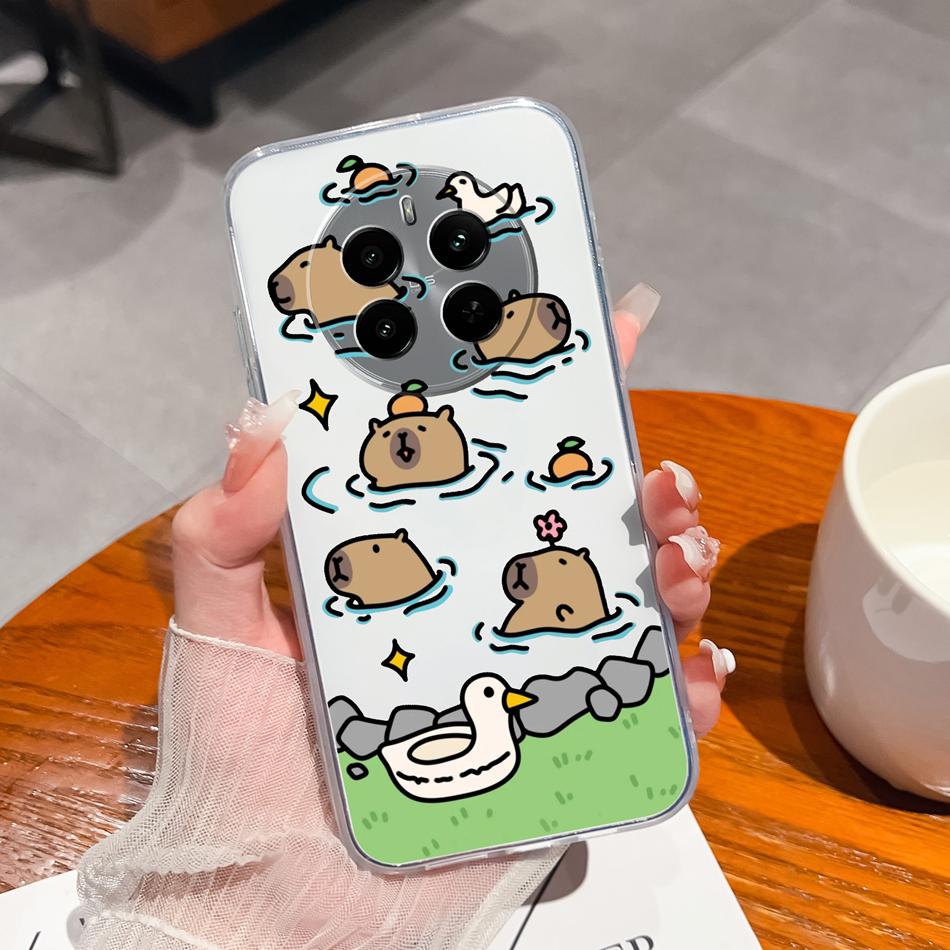 For Oppo Realme 12 Pro Plus Case For Realme12 4G 5G Phone Cover Cute Anime Transparent Soft Slim Protective Bumper Funda Coque