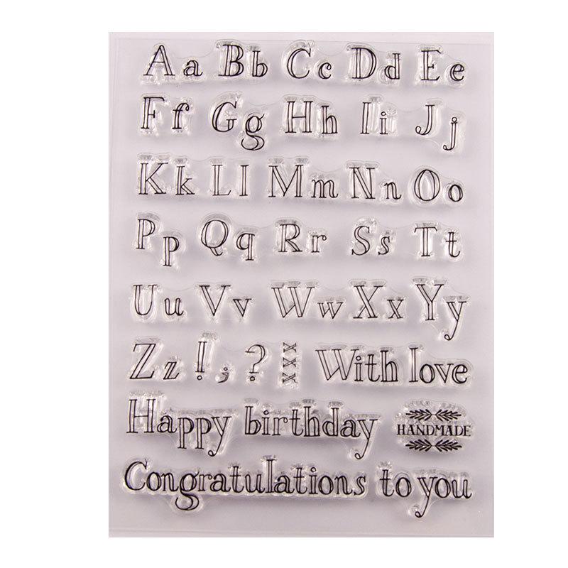 Date Week Month Number Symbol Rubber Clear Stamps for Card Making Decoration DIY Scrapbooking Embossing Album Decor Craft