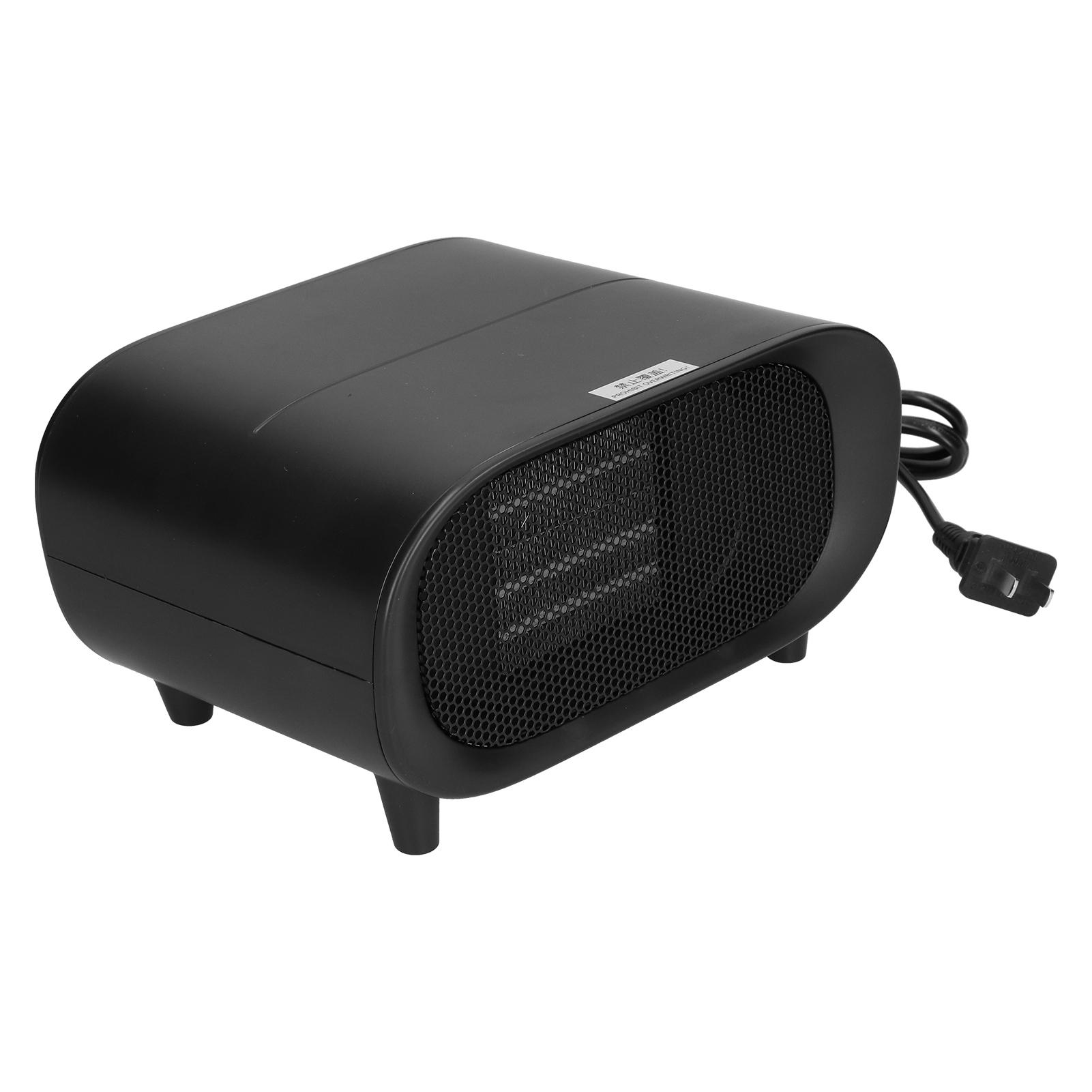 Home Fast Heater Portable Small Desktop Fast Heating Electric Heater Dumping Power OffWhite/Black EU