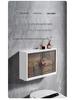 Wall-Mounted Bathroom Vanity Mirror Cabinet: Countertop & Divided Cosmetic Organizer