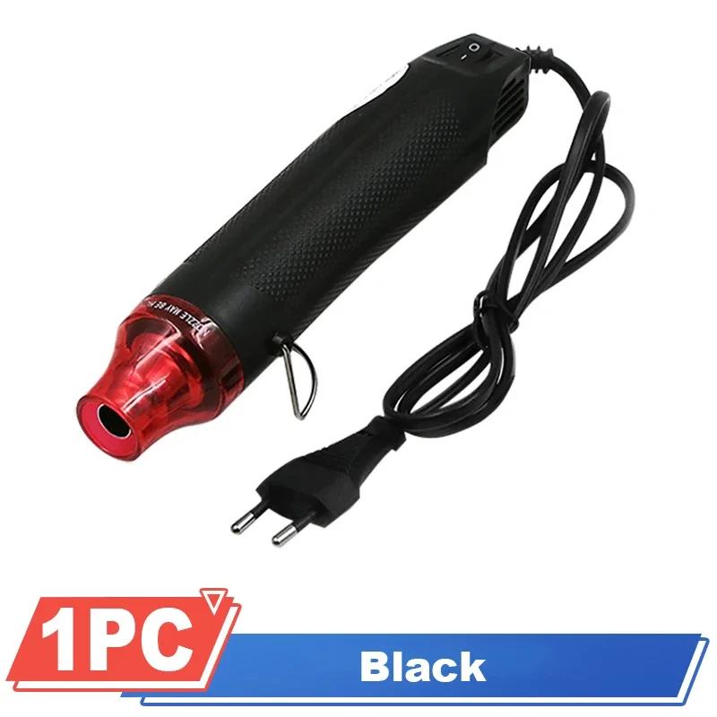 

Hot Air Gun 220V Electric Power Hot Dryer Mini Heat Gun Reliable Soldering Temperature Blower DIY Crafts Shrink Tubing Car Wrap чорний