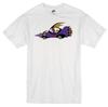 DICK DASTARDLY MUTTLEY WACKY RACES ZEICHENTRICK ANIMIERT RETRO TV WEISSES T-SHIRT