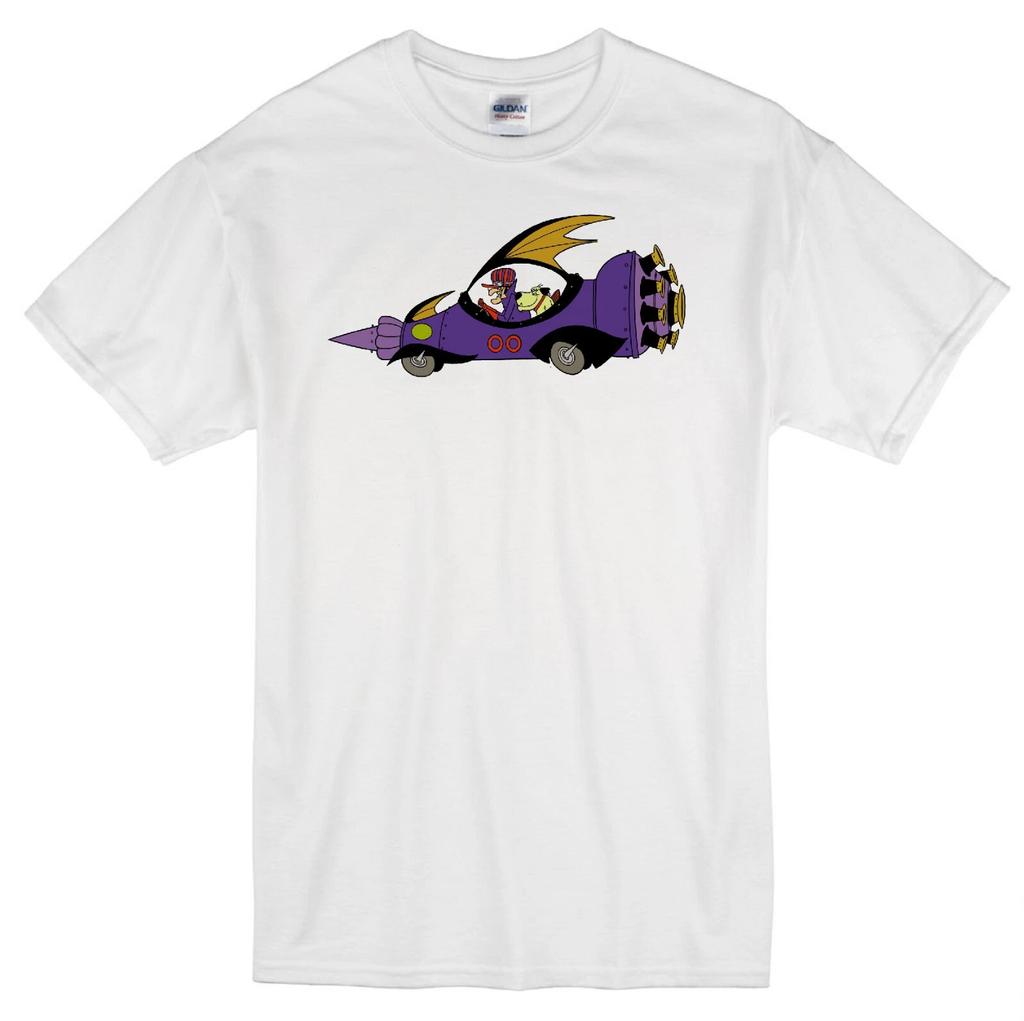 DICK DASTARDLY MUTTLEY CARRERAS LOCAS DIBUJOS ANIMADOS ANIMADO RETRO TV Camiseta BLANCA