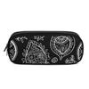Writing Tool Case PU Leather with Small Accessory Pocket for Students and Professionals for Classroom Workplace Travel