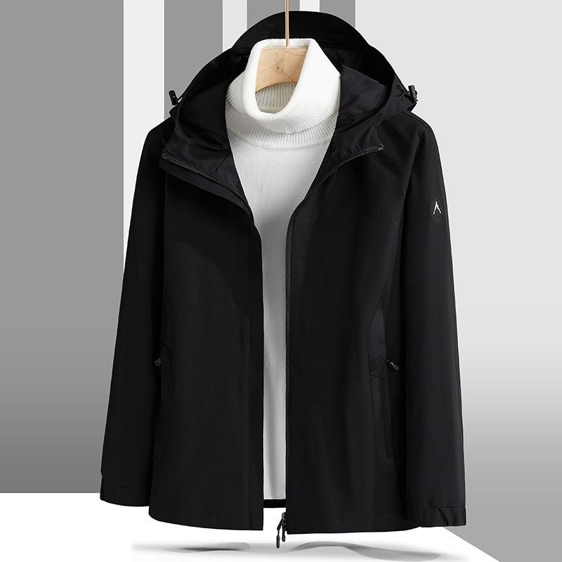 

Sports Windbreaker Spring and Autumn Large Size Top Outdoor Loose Casual Jacket Hooded Outer 4XL