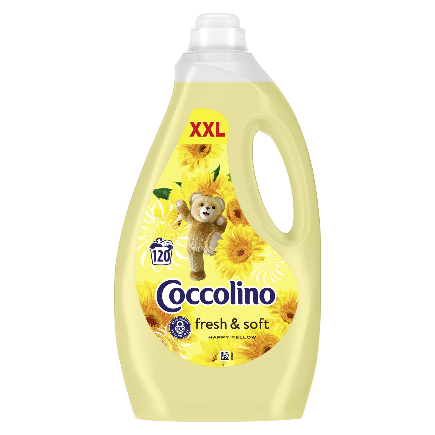 Coccolino Fresh&Soft Happy Yellow Weichspüler 3L – Orange, Jasmin & Zeder