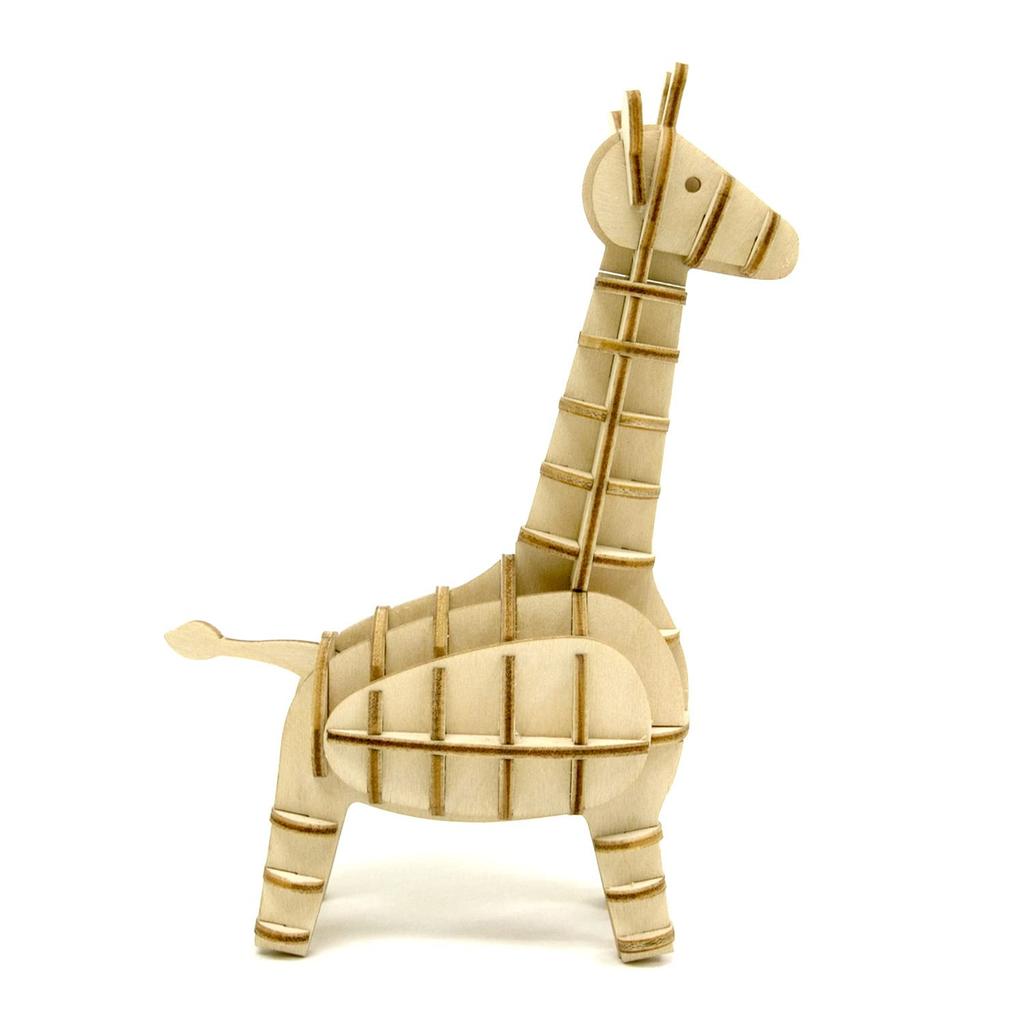 Giraffe Ein 3D-Holzpuzzle und DIY-Bastelset für Kinder und Erwachsene gleichermaßen pädagogisches Spielzeug für Jungen und Mädchen ein tolles 3D-Kunstwerk und ein tolles Geschenk für