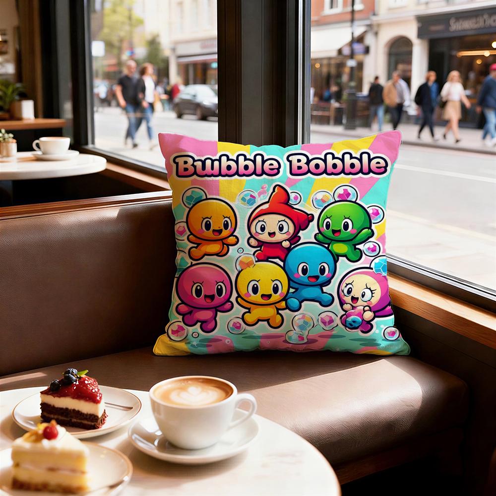 Game Bubble Bobble Cushion Cover Decorative Cushions Covers Cover Sofa x Pillow Piece x x Pillowcase