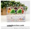 Boar Bear Cake Topper Set for Children's Day Birthday Celebrations