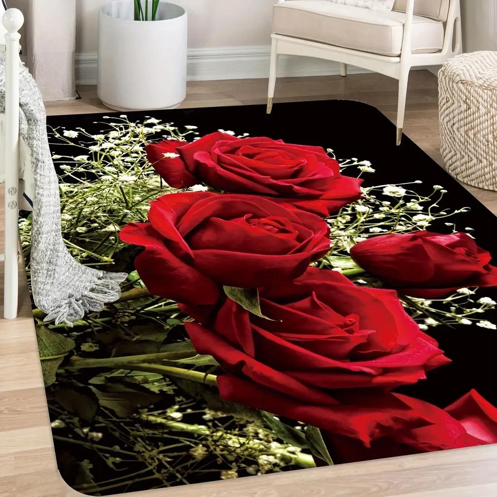 1PC Beach&Wave Pattern Door Mats Kitchen Rugs Non-Slip Pop Design Living Room Rugs Bath Mat Carpet for Home Sink Laundry Decor