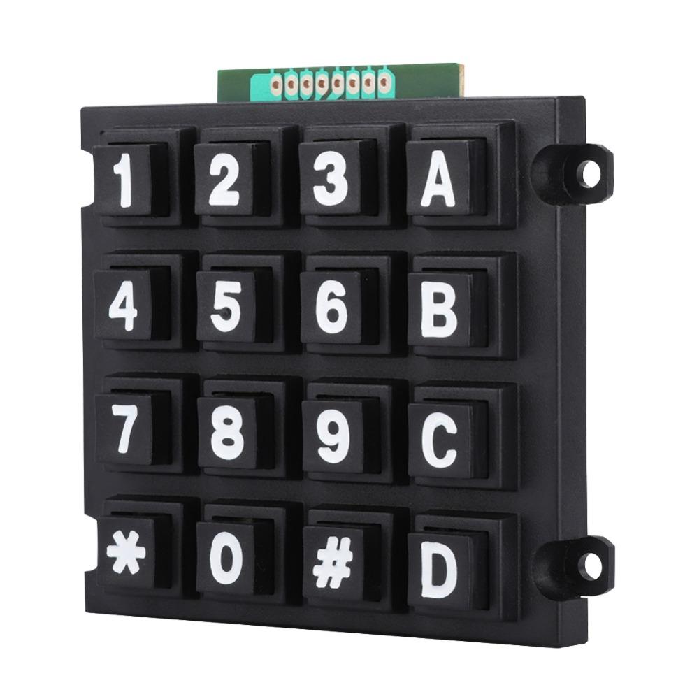 16 Keys External Big Keypad 4x4 External Keypad Practical Button Keyboard Module  DIY Electronics