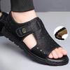 Sandals, Breathable, Men's, Beach Shoes, Soft Soles, Wear-resistant, Casual Shoes, Anti-skid, Roman Sandals