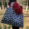 Foldable Eco Shopping Bag - Japanese Cartoon Design, Oxford Cloth, Portable & Eco-Friendly for Groceries