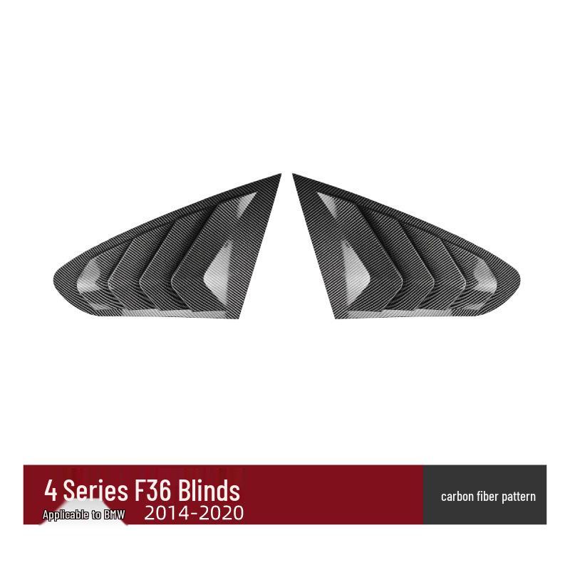 BMW 4 Series F36 (2014-2020) Rear Window Louver Sticker - Exterior Modification Accessory