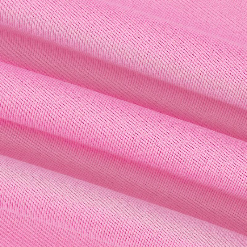 Abito in maglione rosa Barbie stile europeo e americano Abito in maglione in pile pullover a maniche lunghe con ricamo sportivo LOGO