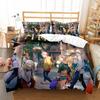 Japonské Anime Jujutsu Kaisen Ložní Souprava Queen King Double Povlak na Přikrývku a Povlak na Polštář Dekorace pro Děti Měkký Domácí Textil