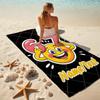1PC Custom Name Happy Number Celebration Beach Towel Highly Absorbent And Sand-Resistant Towel for Swimming, Pool, Yoga, And Travel Lightweight