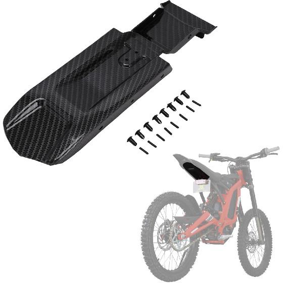 JFG RACING Surron Rear Mudguard Inner Plate Carbon Fiber Pattern Sur Ron Rear Mud Guard Fender for Sur-Ron Light Bee X/S Electric Dirt Bike