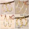 Huitan Attractive Hoop Earrings for Women Delicate Charming Bright Finger Accessories Graceful Noble Chic Ear Jewelry for Party