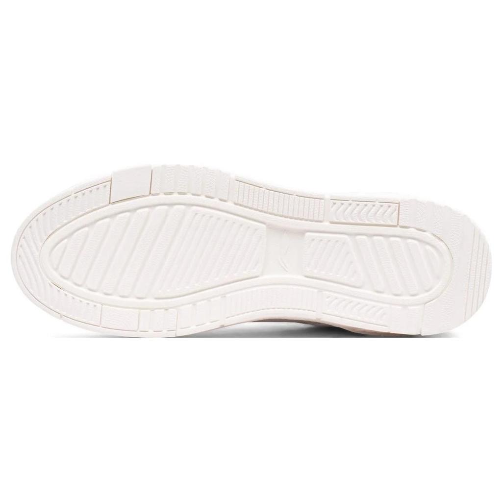 Li Ning COMMON 70s Comfortable Cushioning, Wear Resistant Low top Skateboard Shoes Men's White Brown AGCT043-2
