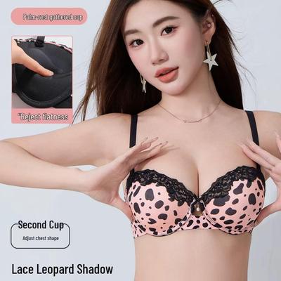 Nahtlose Leo-Spitzen-Badeanzug mit Push-Up für große Brüste