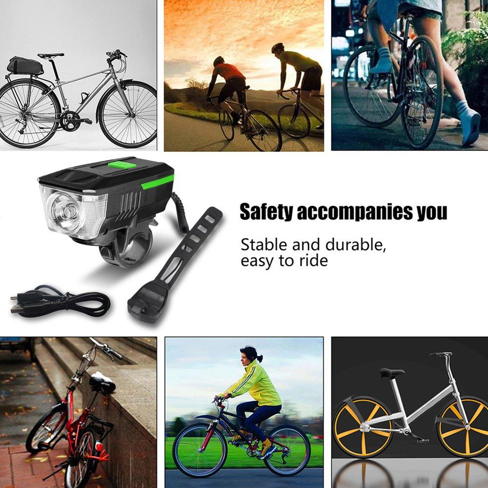 Bicycle Light Bell Set USB Rechargeable 