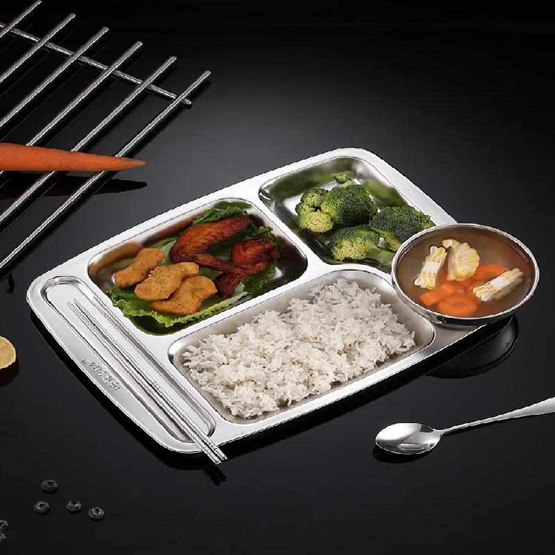 Molona Stainless Steel Divided Meal Tray Set