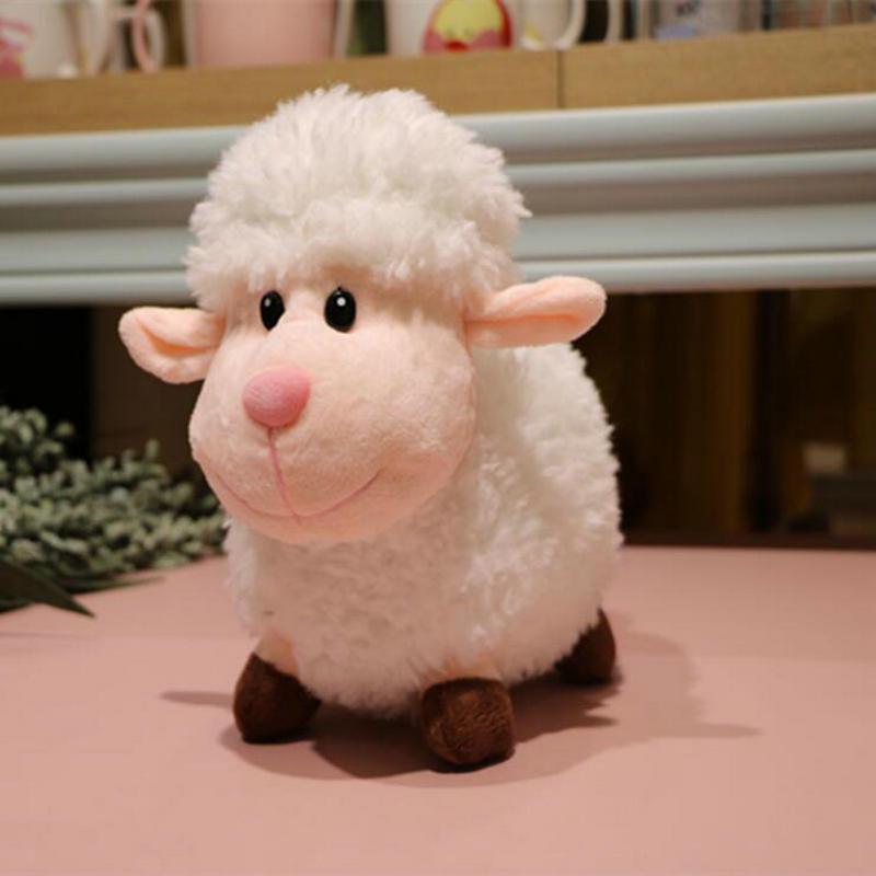 Export Korea Market High Quality Long Plush Sheep Stuffed Animal Plush Simulation Lamb Doll Toys for Children Room Decor Present