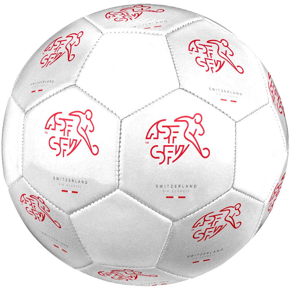 Switzerland National Football Size 5 Soccer Ball, Machine-Stitched PVC, Durable & High Bounce, All Ages Fit, Fan Merchandise, Matches & Outdoor Use.
