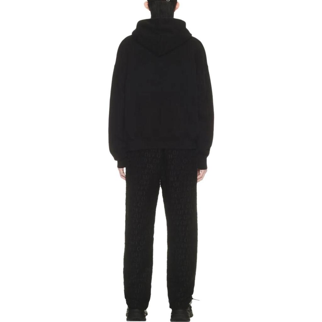 OFF WHITE Logo Print Cotton Hoodie OMBB085F23FLE0011001