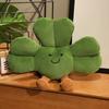 Lucky Clover Plush 3-Leaf Stuffed Plant Super Soft Huggable Shamrock Gift for St. Patrick’s Day&Good Luck Lovers Birthday Gift
